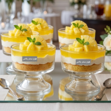 بستنی خوری پایه دار ساده DeliGlass